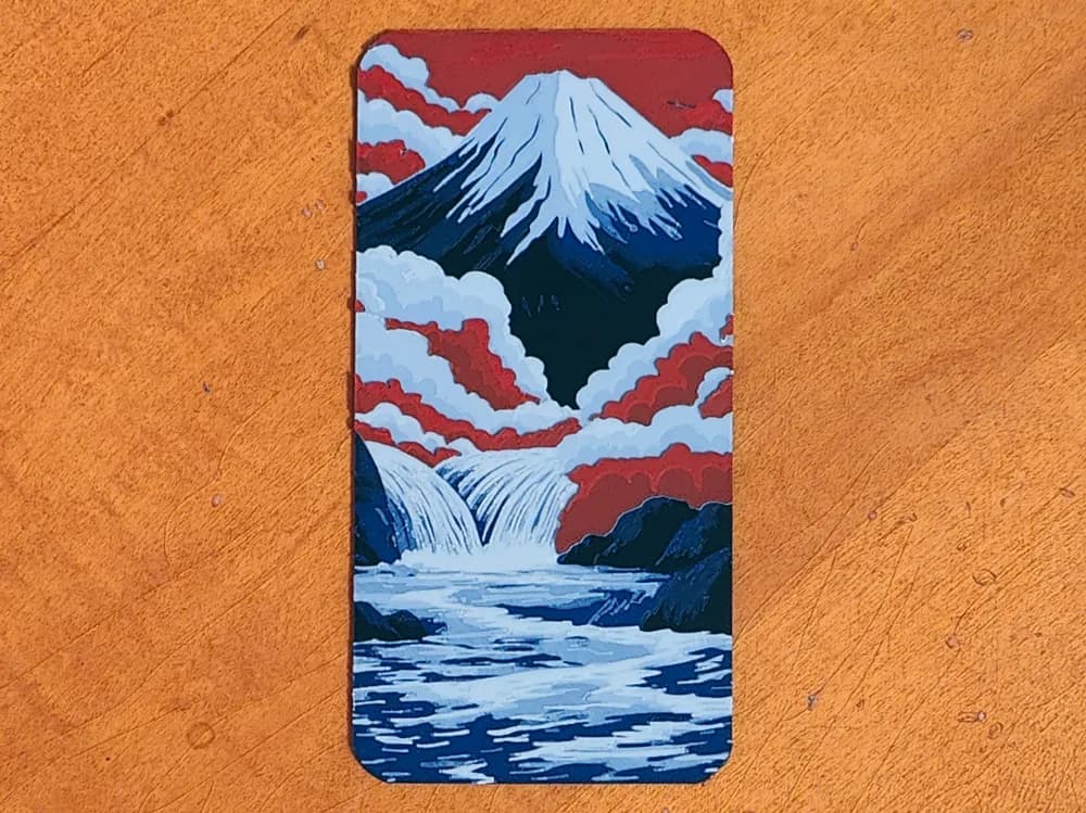 Mount Fuji Misty Sunrise Sunset Bookmark -Hueforge Mount Fuji Misty Sunrise Sunset Bookmark -Hueforge