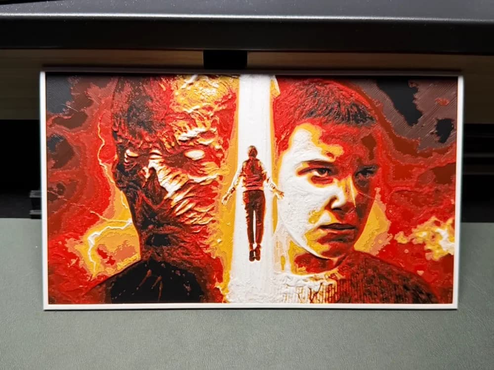 Vecna and Eleven Stranger Things HueForge by liv_3d HueForge model: Vecna and Eleven Stranger Things HueForge by liv_3d