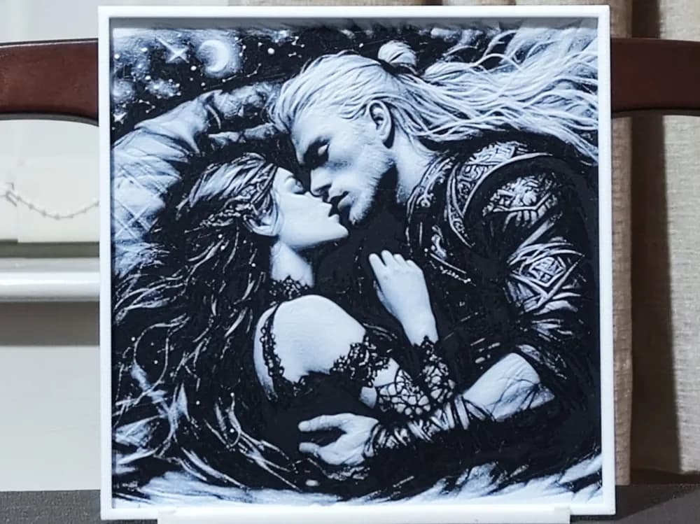 A Viking Love Story - HueForge 2 Color by BoDad HueForge model: A Viking Love Story - HueForge 2 Color by BoDad