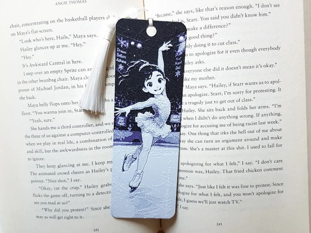 Bookmark, Figure Skater, Girl by Dame Jo HueForge model: Bookmark, Figure Skater, Girl by Dame Jo