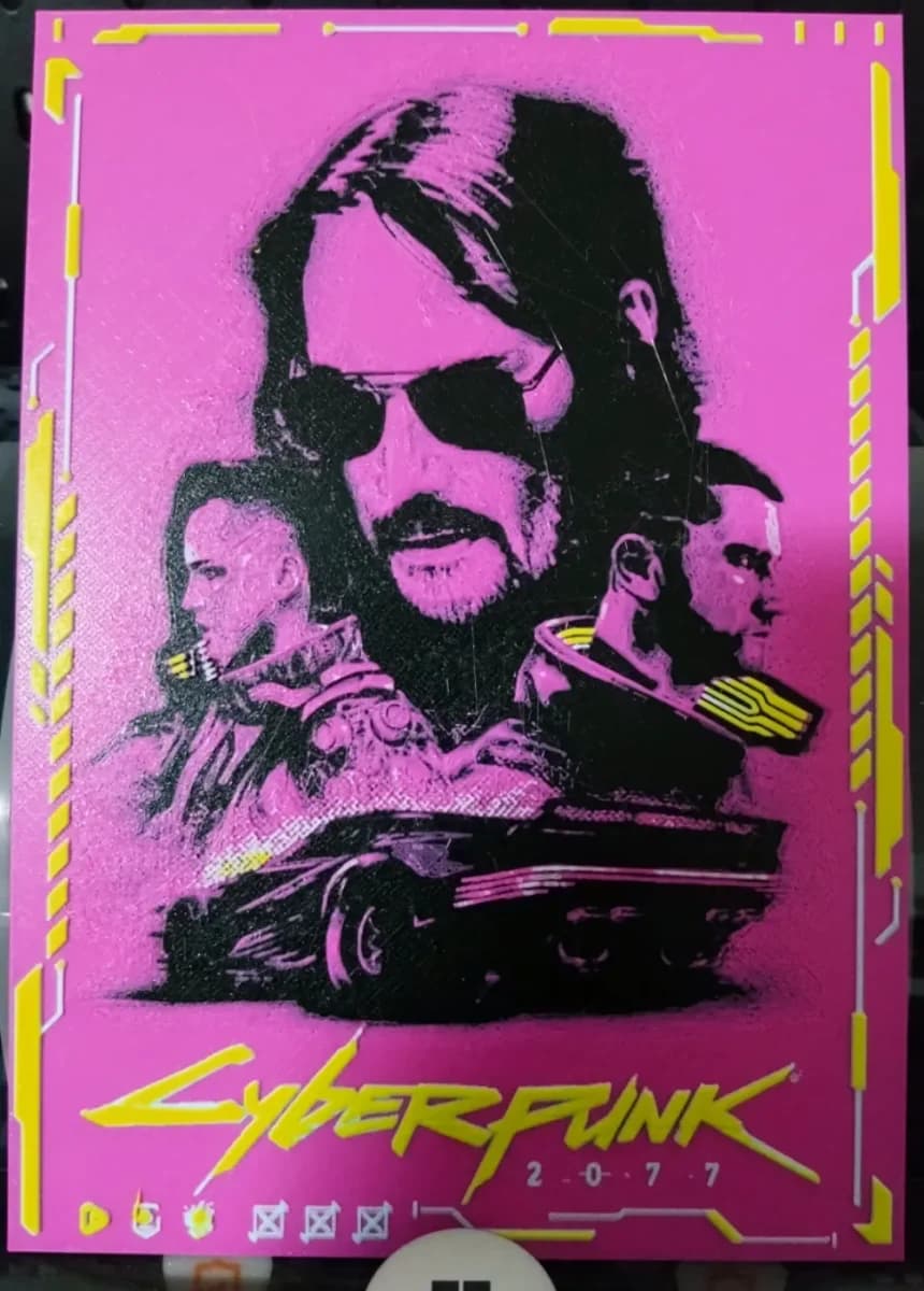 HueForge model: Cyberpunk 2077 (HueForge) by Asgar3D