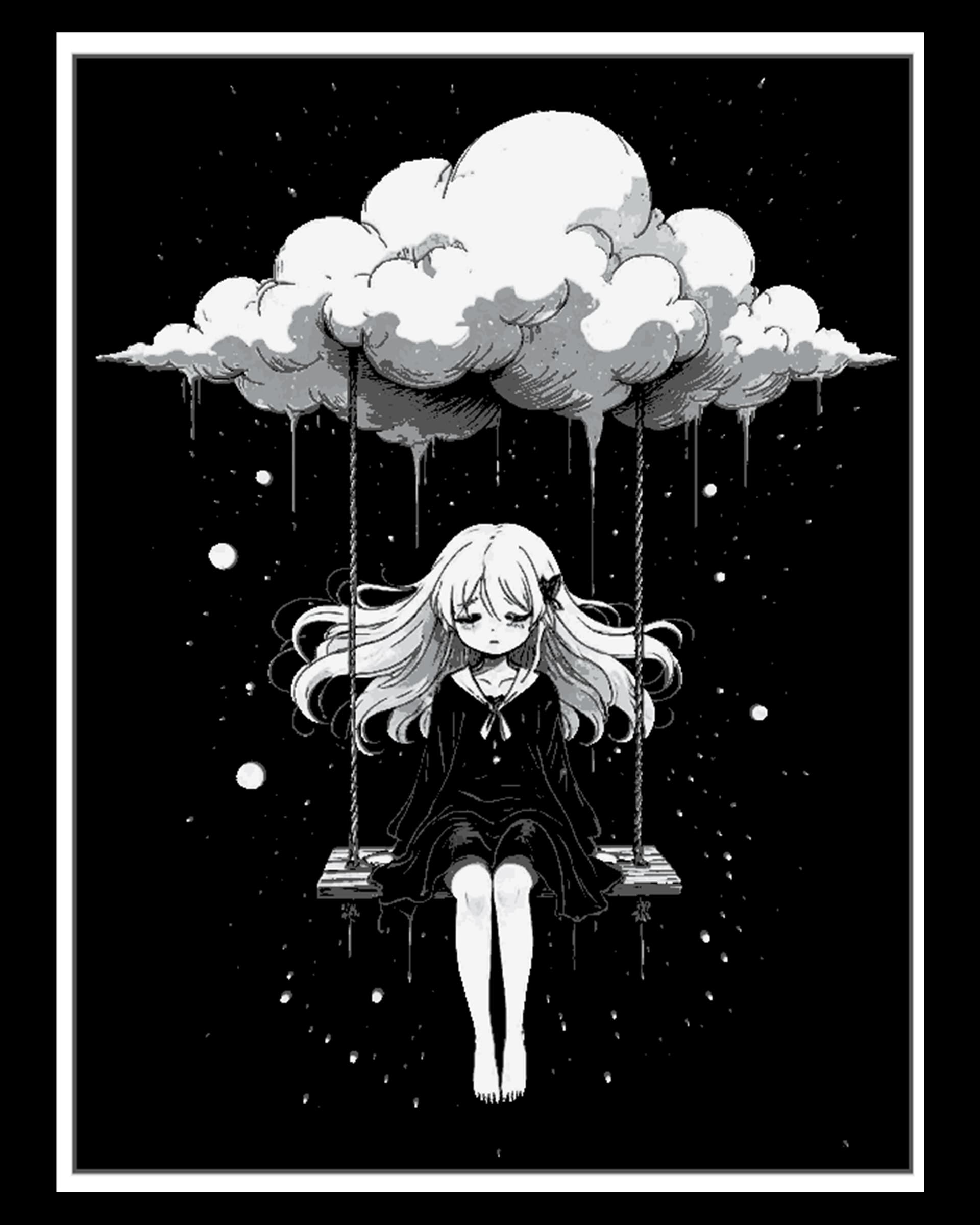 The cloud that always hangs over you - Recognizing Depression - Hueforge Art by BooneCo3d HueForge model: The cloud that always hangs over you - Recognizing Depression - Hueforge Art by BooneCo3d