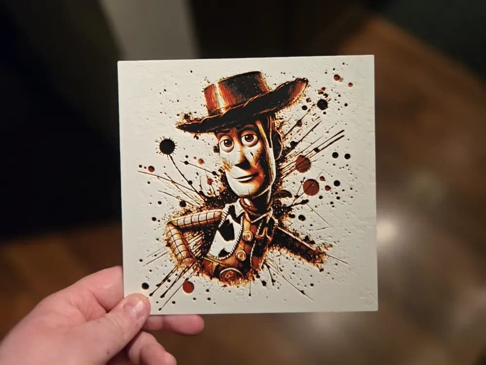 Graffiti Woody Hueforge by 3Ree Printing HueForge model: Graffiti Woody Hueforge by 3Ree Printing