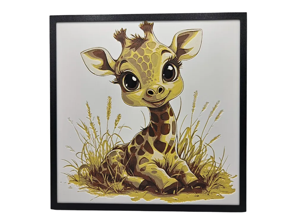 HueForge model: Giraffe Baby - Adorable Animals Collection by BusyKikiBee