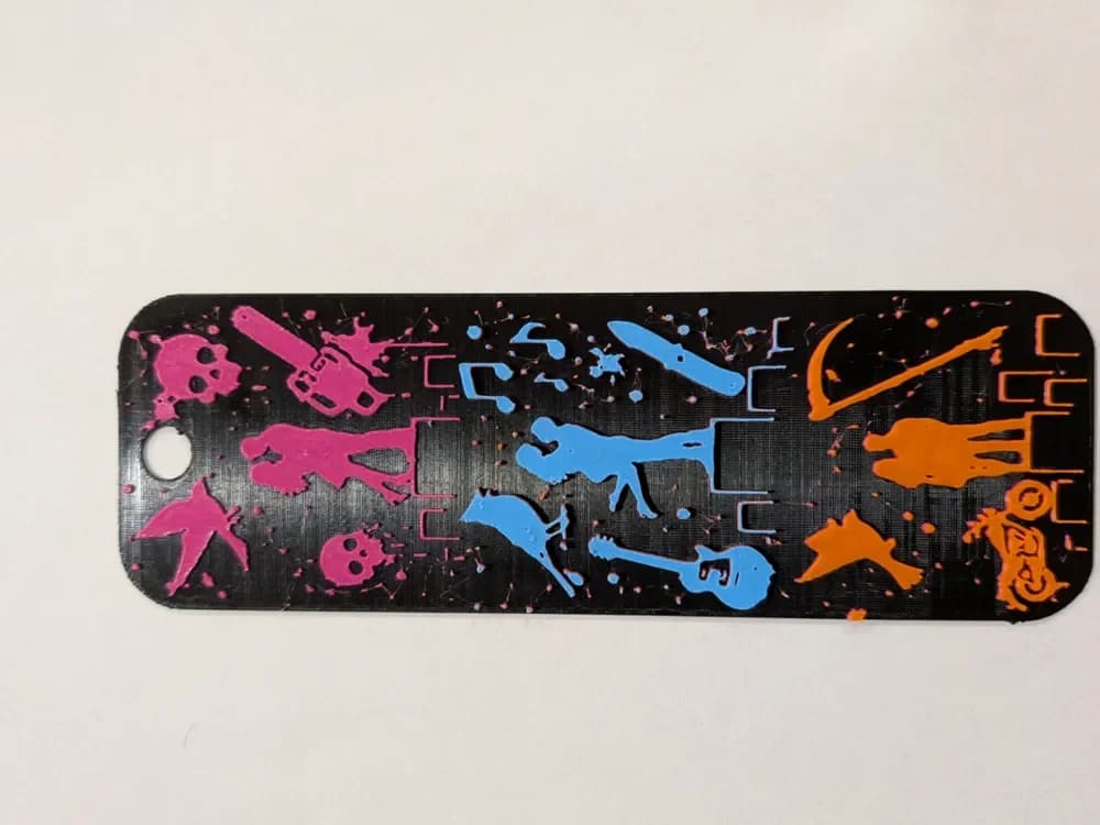 The Ruinous Love Trilogy Bookmark by CommandersVault HueForge model: The Ruinous Love Trilogy Bookmark by CommandersVault