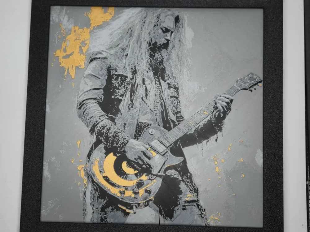 Zakk Wylde Hueforge by LoFi Layers HueForge model: Zakk Wylde Hueforge by LoFi Layers