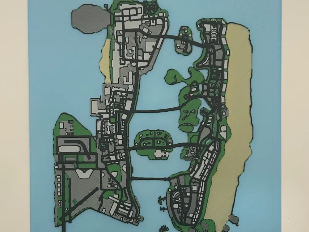 GTA Vice City HueForge GTA Vice City HueForge