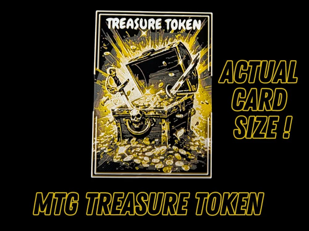 Treasure Token - Magic The Gathering by Canadian Gamer HueForge model: Treasure Token - Magic The Gathering by Canadian Gamer