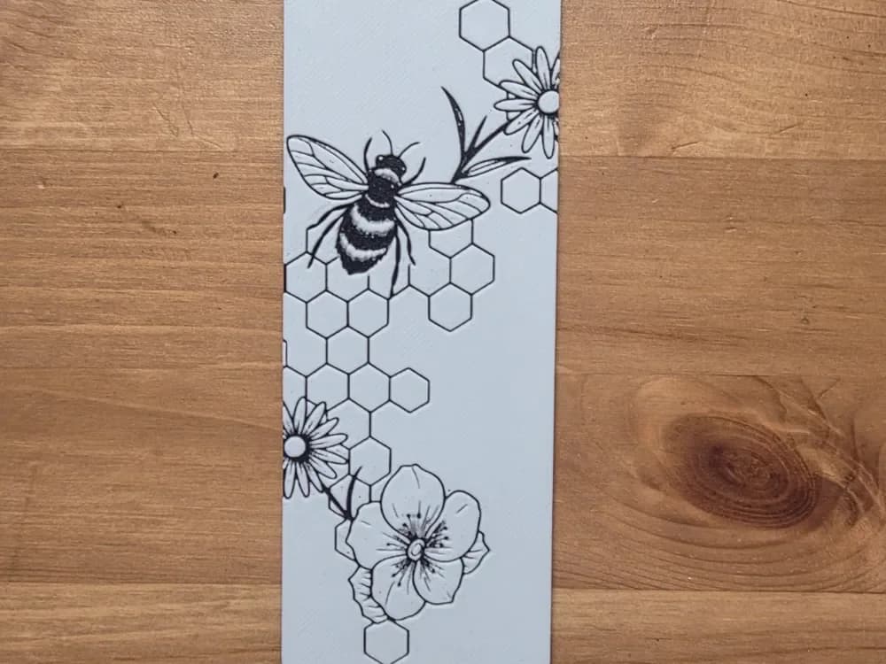 Bee Bookmark by Morganja HueForge model: Bee Bookmark by Morganja