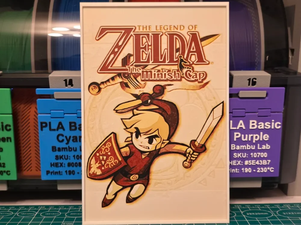 The Legend of Zelda: The Minish Cap - Hueforge Art by Lumpy3D HueForge model: The Legend of Zelda: The Minish Cap - Hueforge Art by Lumpy3D