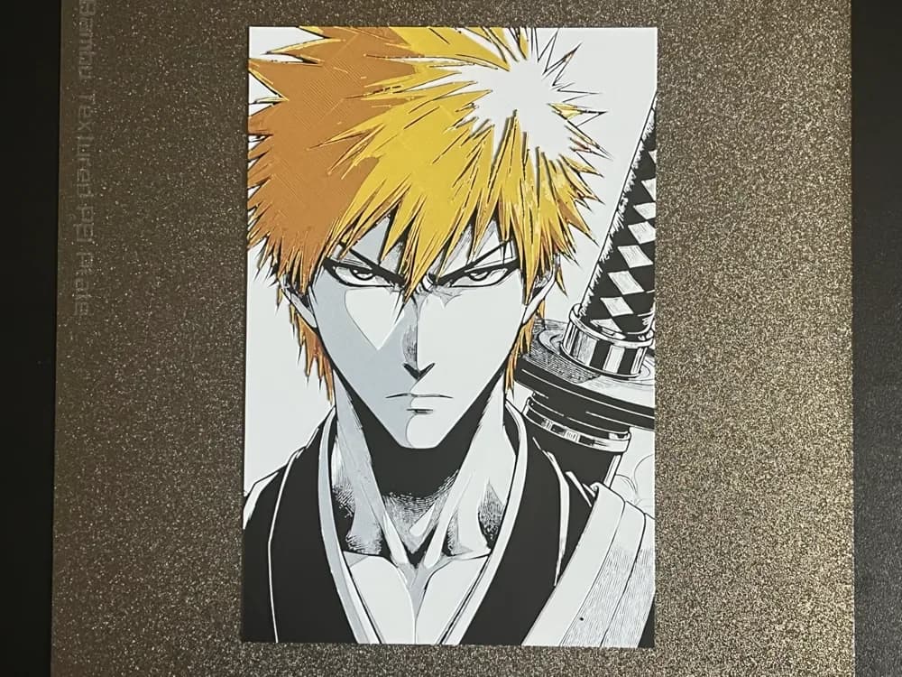 Ichigo Kurosaki Bleach Hueforge by FantasyZ HueForge model: Ichigo Kurosaki Bleach Hueforge by FantasyZ