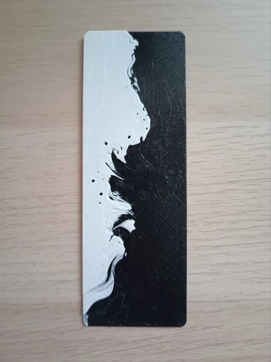 YinYang Minimalist Bookmark by Atrus Design HueForge model: YinYang Minimalist Bookmark by Atrus Design