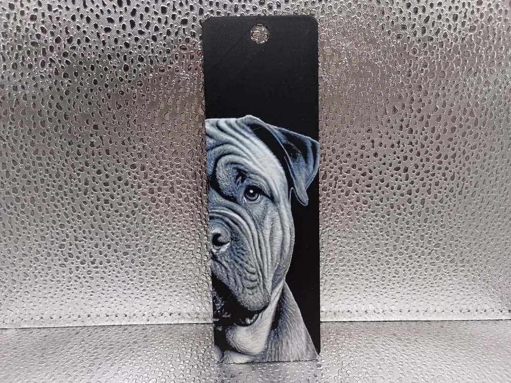 Shar Pei Bookmark – Hueforge by Borishotch Industries HueForge model: Shar Pei Bookmark – Hueforge by Borishotch Industries