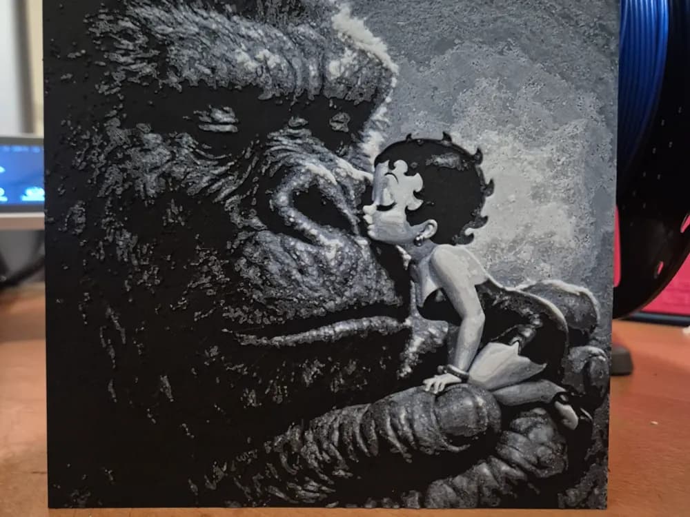 kong and betty boop hueforge by Buntsta HueForge model: kong and betty boop hueforge by Buntsta