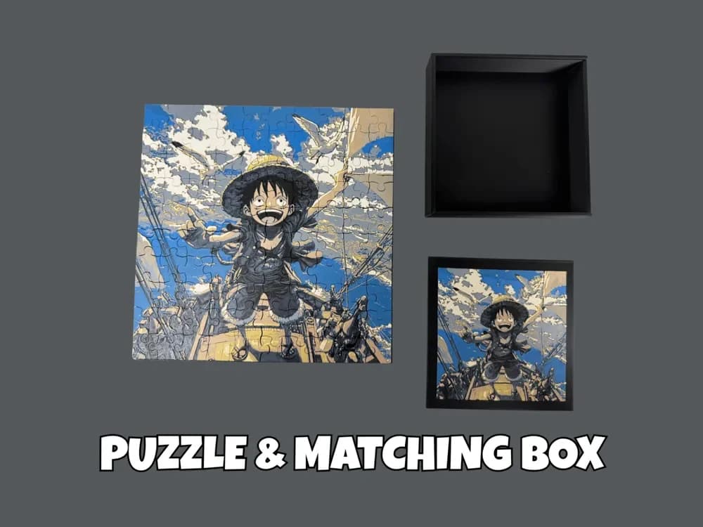 HueForge model: Luffy Sailing - Puzzle by Canadian Gamer