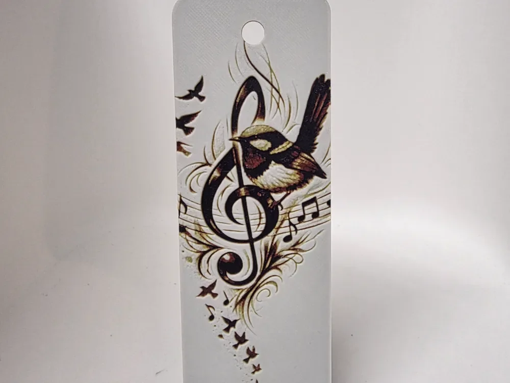 Bird Bookmark by Morganja HueForge model: Bird Bookmark by Morganja