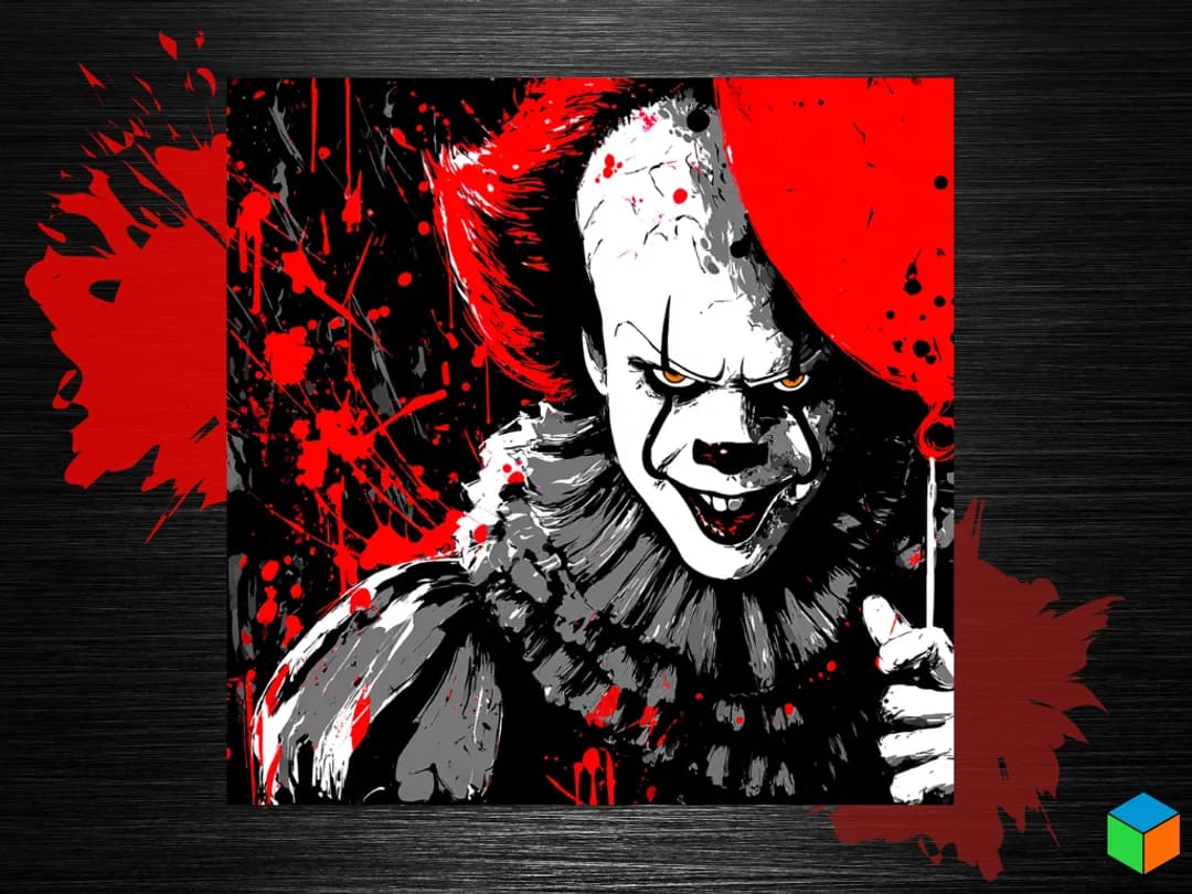 🎈 New Spooky Drop — Pennywise 🎈 by 3D Prints By Vic HueForge model: 🎈 New Spooky Drop — Pennywise 🎈 by 3D Prints By Vic