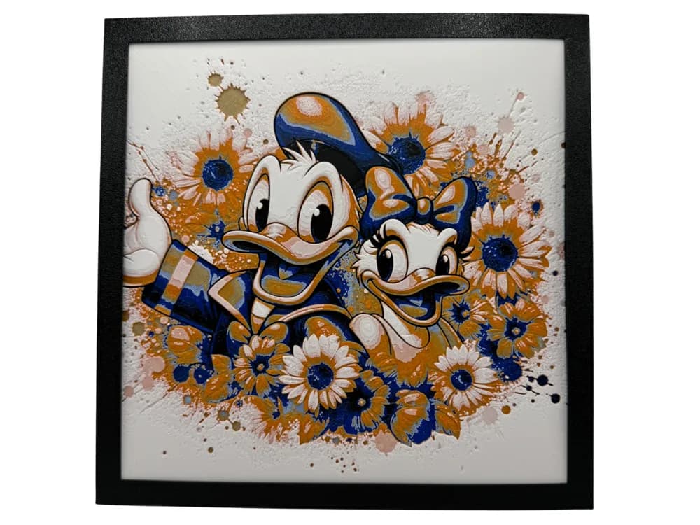 HueForge model: Donald and Daisy Duck by Canadian Gamer