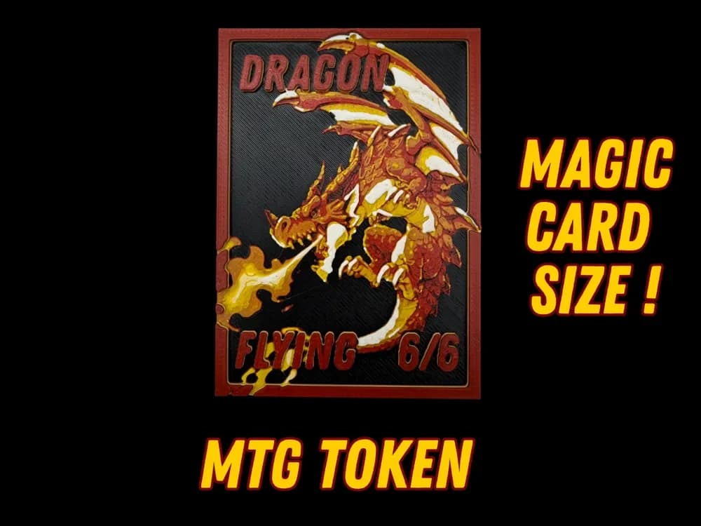 6/6 Dragon Token - Magic the Gathering 6/6 Dragon Token - Magic the Gathering