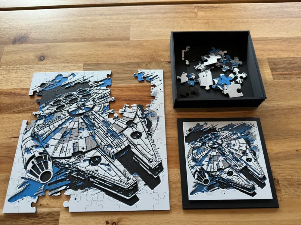 HueForge model: PUZZLE - Millennium Falcon by Canadian Gamer