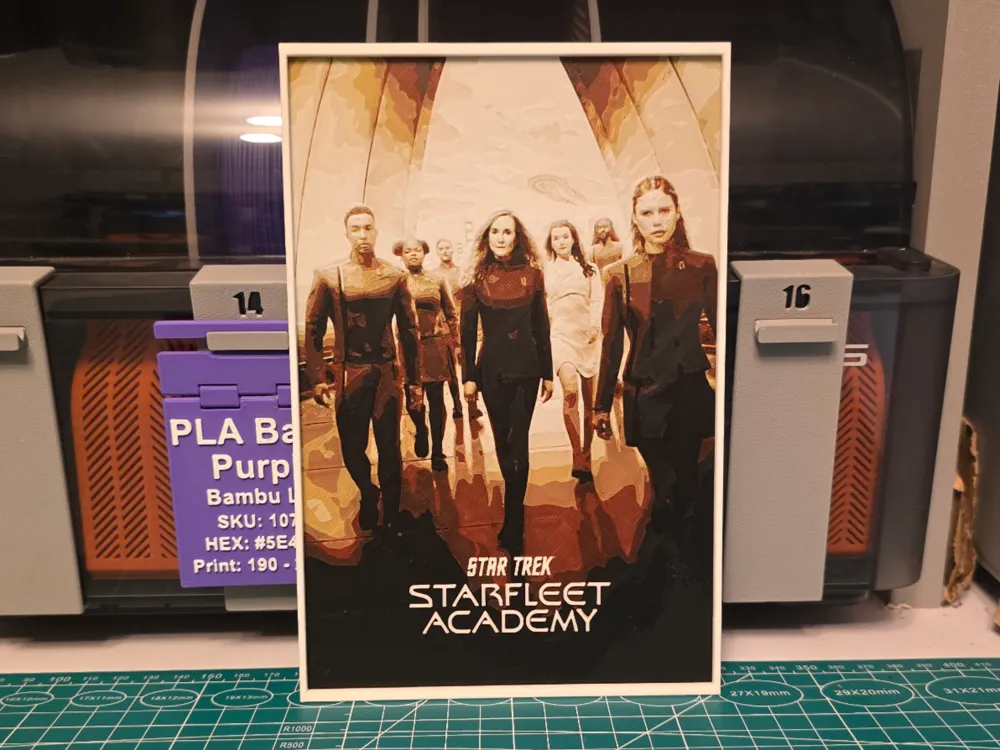 Star Trek: Starfleet Academy Series Poster by Lumpy3D HueForge model: Star Trek: Starfleet Academy Series Poster by Lumpy3D