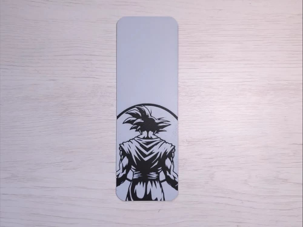 Goku 2 Bookmark by Atrus Design HueForge model: Goku 2 Bookmark by Atrus Design