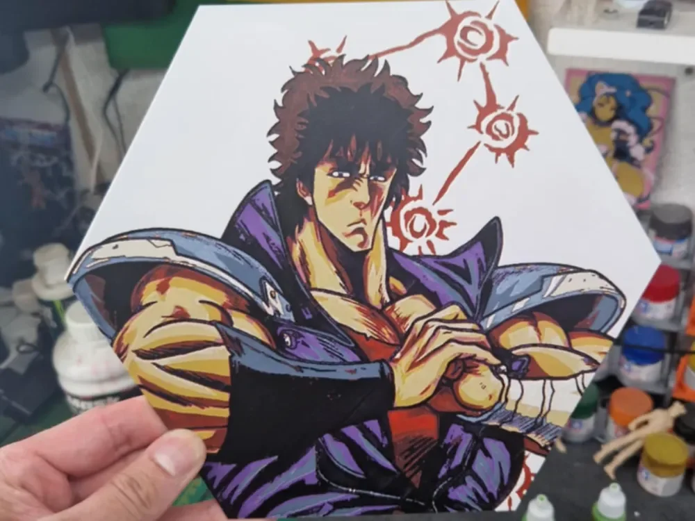 Fist of the North Star Hueforge - Kenshiro by Dakiren HueForge model: Fist of the North Star Hueforge - Kenshiro by Dakiren
