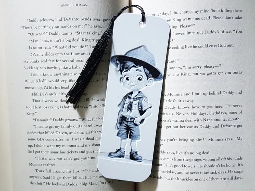 No AMS Needed. Boy Scout Bookmark, Hueforge by Dame Jo HueForge model: No AMS Needed. Boy Scout Bookmark, Hueforge by Dame Jo