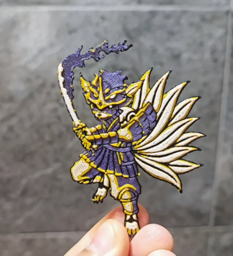 Kyubi Susanoo by Garuda3D HueForge model: Kyubi Susanoo by Garuda3D