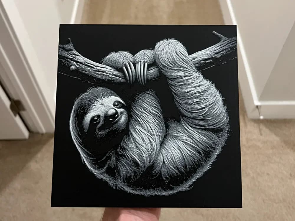 Sloth Hueforge by RP47 Designs HueForge model: Sloth Hueforge by RP47 Designs
