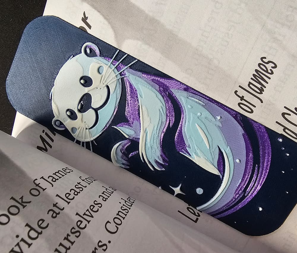 Super Cute Otter Bookmark - Hueforge - 4 colors Super Cute Otter Bookmark - Hueforge - 4 colors