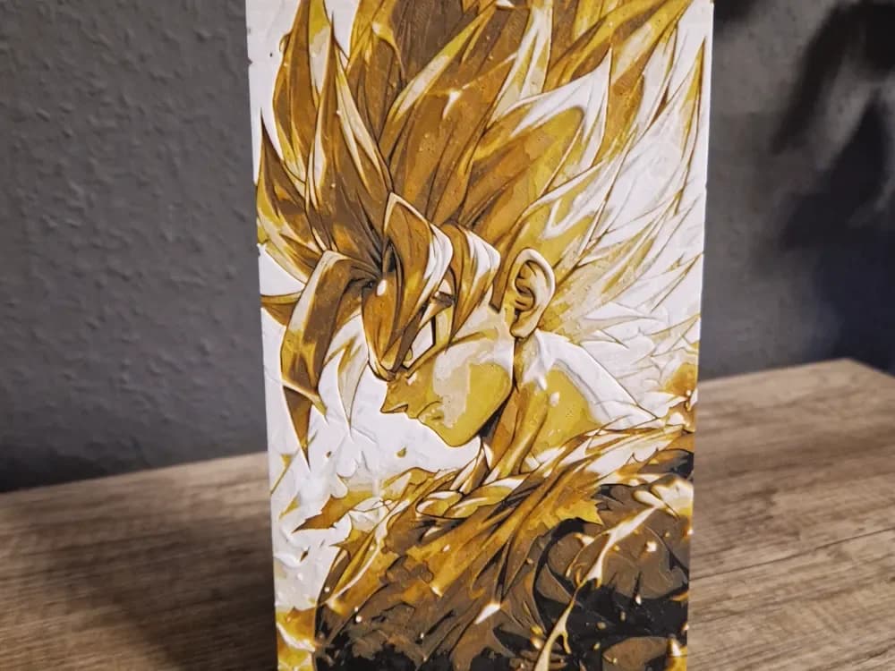 Hueforge - Son Goku by Schuettdesign HueForge model: Hueforge - Son Goku by Schuettdesign