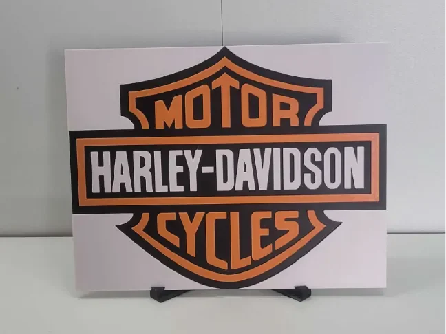 Harley-Davidson Logo by Poly3D HueForge model: Harley-Davidson Logo by Poly3D