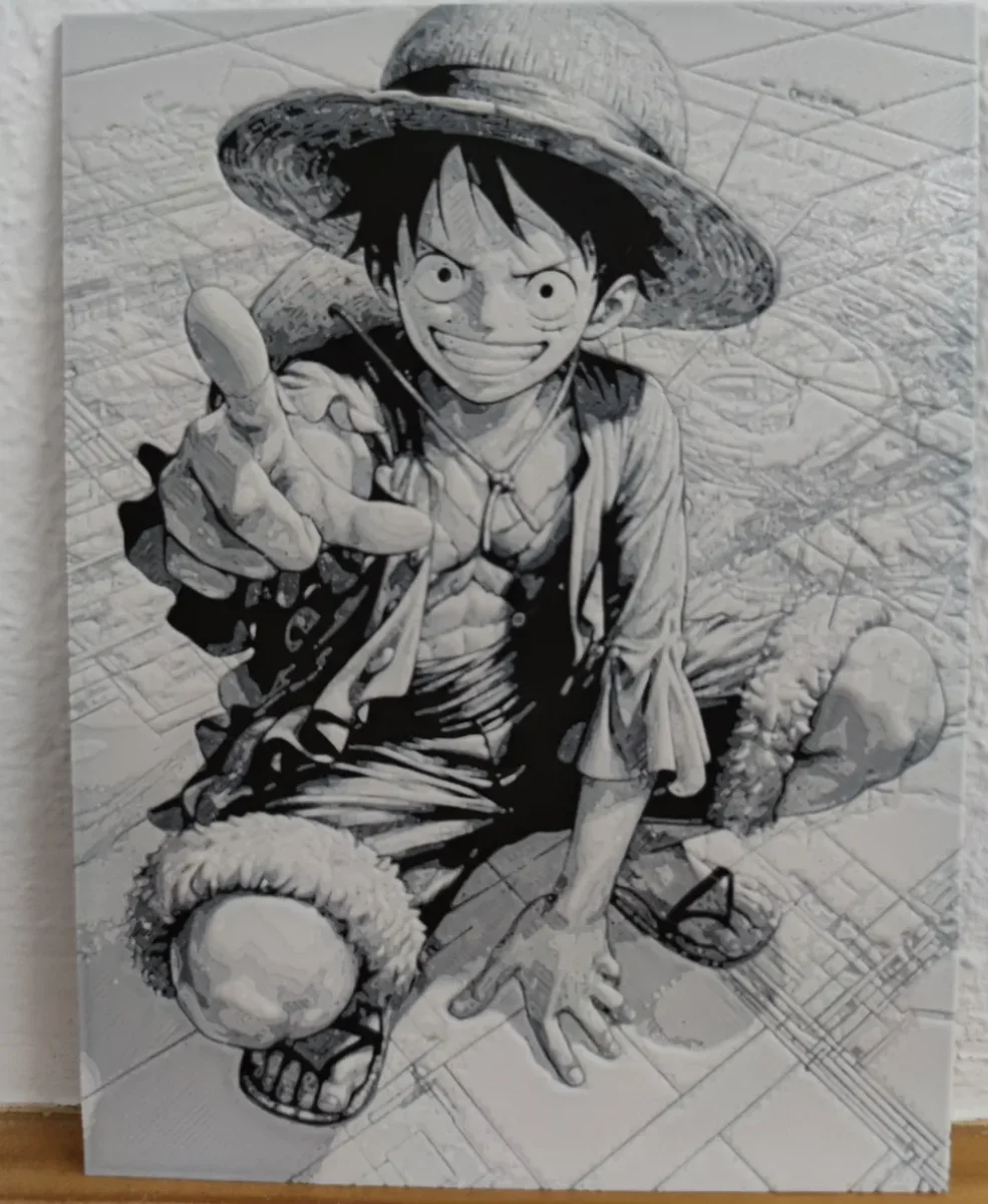 Hueforge Luffy (One piece) by Litolunar HueForge model: Hueforge Luffy (One piece) by Litolunar