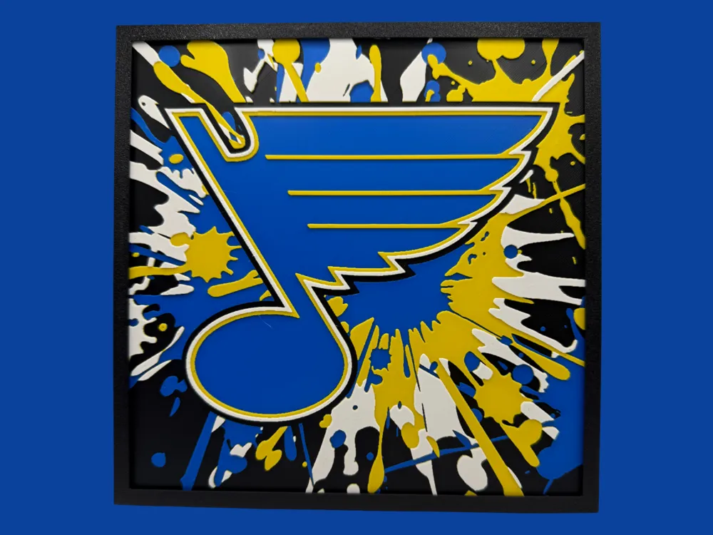 St Louis Blues - NHL Series 2 by Canadian Gamer HueForge model: St Louis Blues - NHL Series 2 by Canadian Gamer