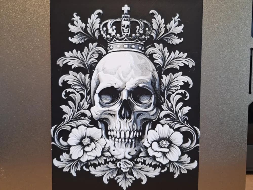 Skull Queen by 3dGlow HueForge model: Skull Queen by 3dGlow