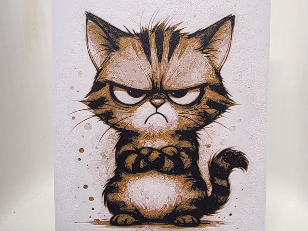 Grumpy Cat Hueforge by Morganja HueForge model: Grumpy Cat Hueforge by Morganja