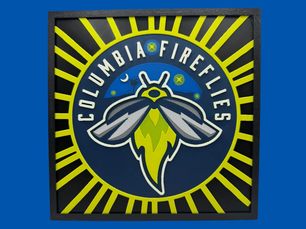 HueForge model: Columbia Fireflies by Canadian Gamer