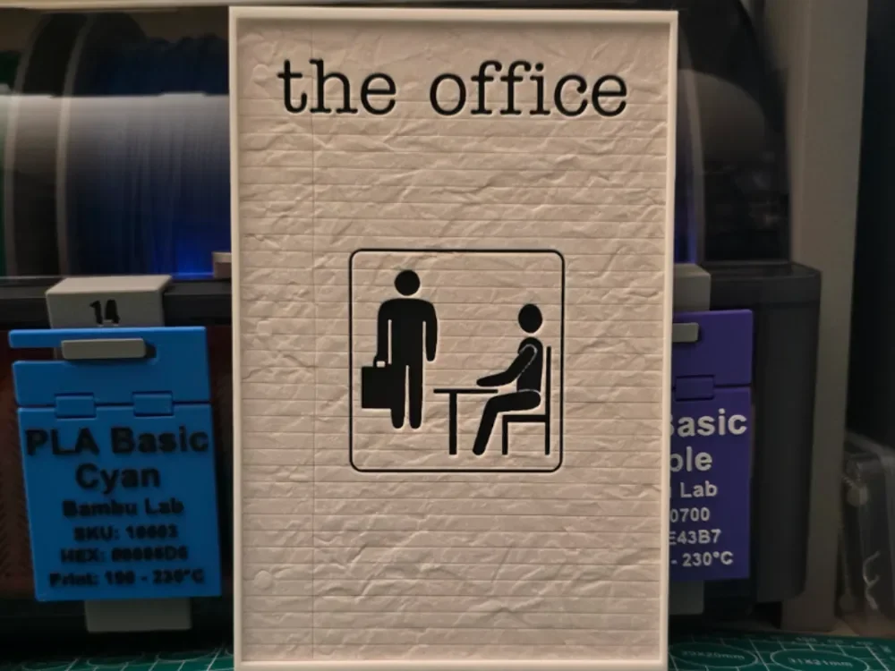 The Office Poster - Hueforge Art by Lumpy3D HueForge model: The Office Poster - Hueforge Art by Lumpy3D