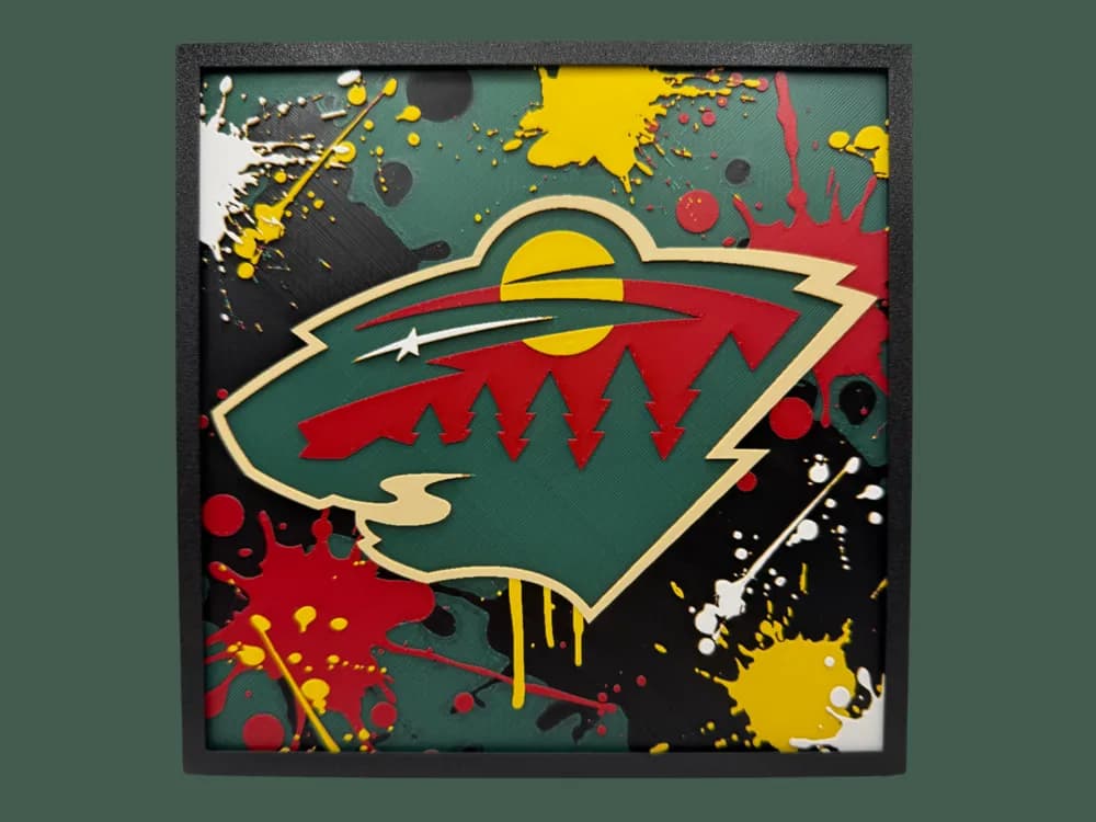 Minnesota Wild - Series 2 - NHL by Canadian Gamer HueForge model: Minnesota Wild - Series 2 - NHL by Canadian Gamer