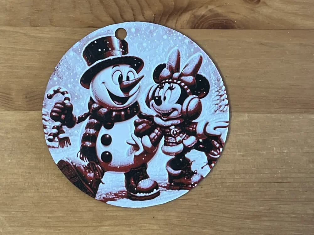 Minnie mouse Christmas bauble by Morganja HueForge model: Minnie mouse Christmas bauble by Morganja