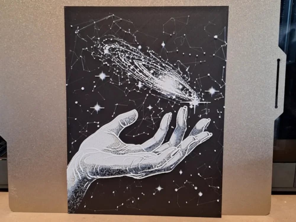 At the hand of the universe - Hueforge At the hand of the universe - Hueforge