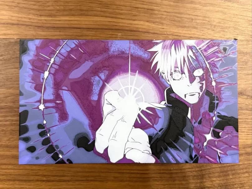 Jujitsu Kaisen - Gojo Purple by Pretty Okay Prints HueForge model: Jujitsu Kaisen - Gojo Purple by Pretty Okay Prints