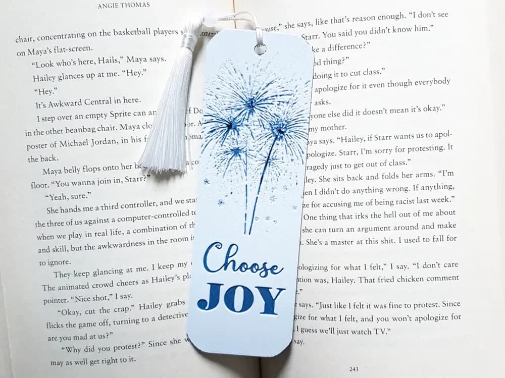 Bookmark, Choose Joy, Inspirational Quote by Dame Jo HueForge model: Bookmark, Choose Joy, Inspirational Quote by Dame Jo