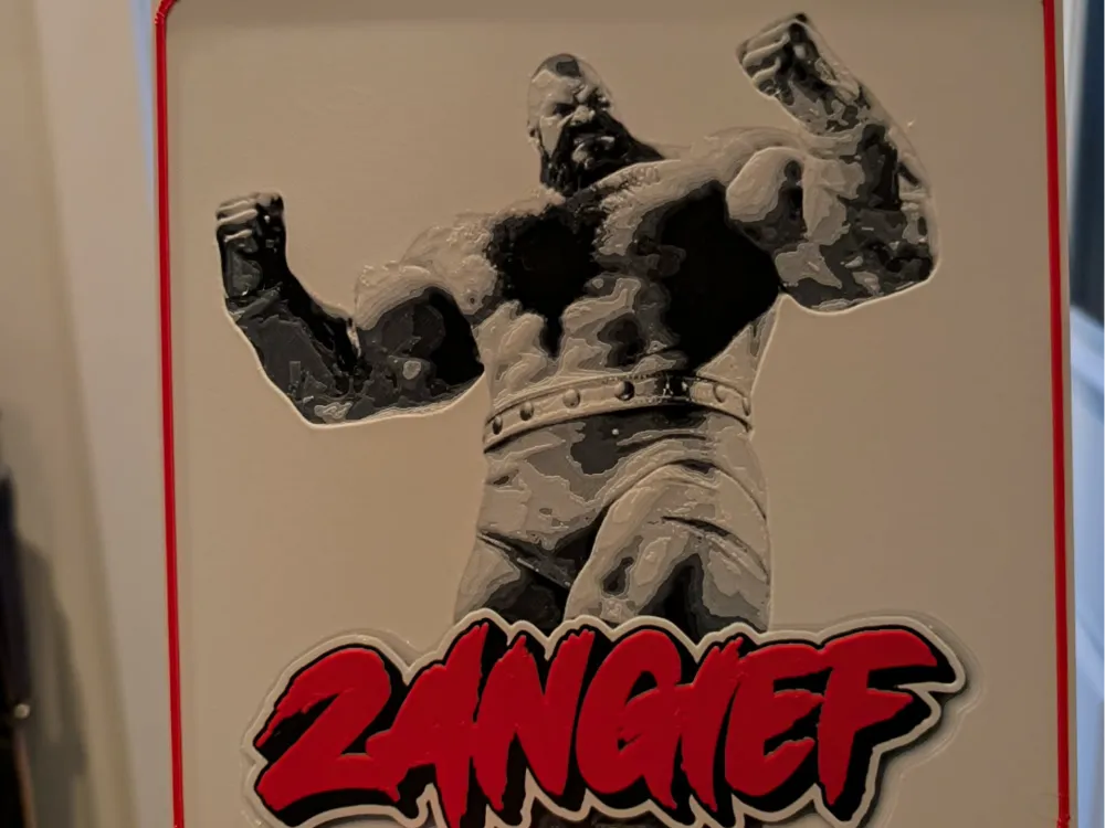 Street Fighter 6 - Zangief Color Pop Hueforge by IslandLooter HueForge model: Street Fighter 6 - Zangief Color Pop Hueforge by IslandLooter