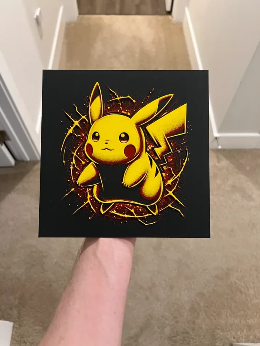 Pikachu Art Hueforge by RP47 Designs HueForge model: Pikachu Art Hueforge by RP47 Designs