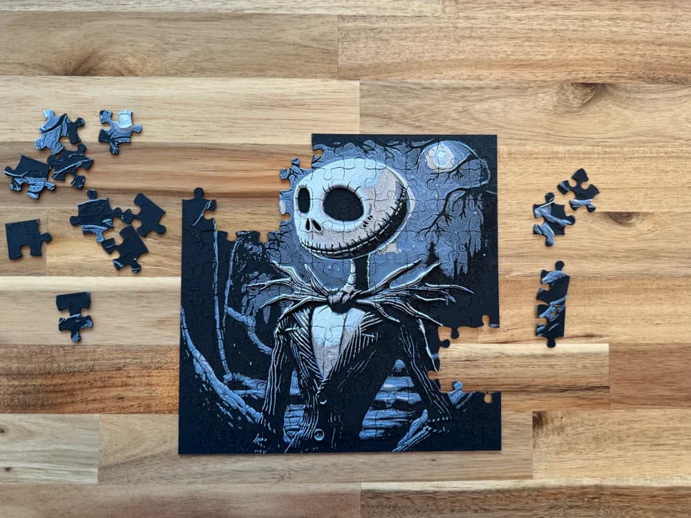 PUZZLE - Jack Skellington by Canadian Gamer HueForge model: PUZZLE - Jack Skellington by Canadian Gamer