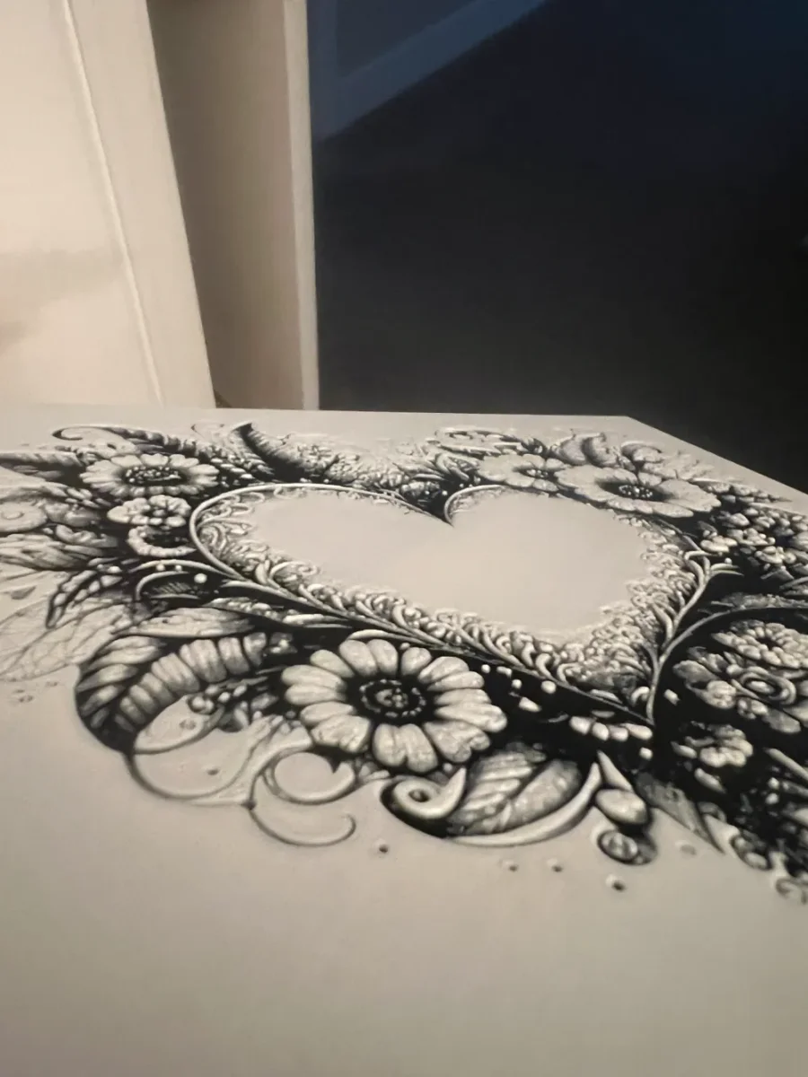 Blossoming Heart Flower Hueforge Blossoming Heart Flower Hueforge