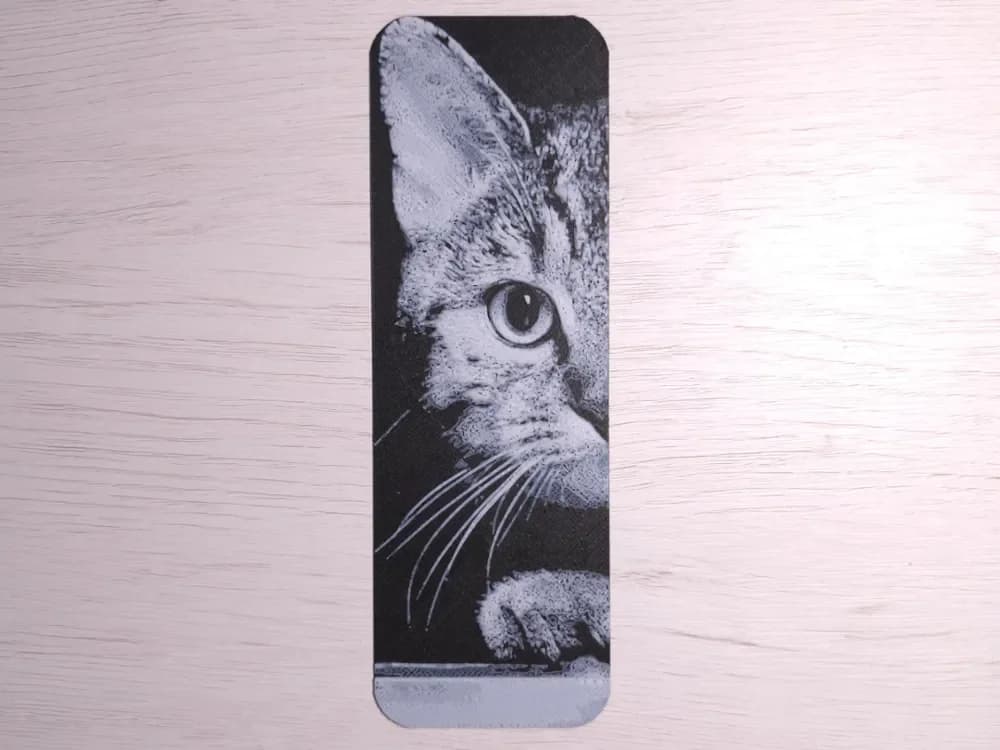 Street Cat Bookmark by Atrus Design HueForge model: Street Cat Bookmark by Atrus Design