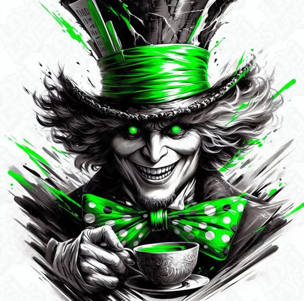 Mad Hatter Hueforge by LoFi Layers HueForge model: Mad Hatter Hueforge by LoFi Layers